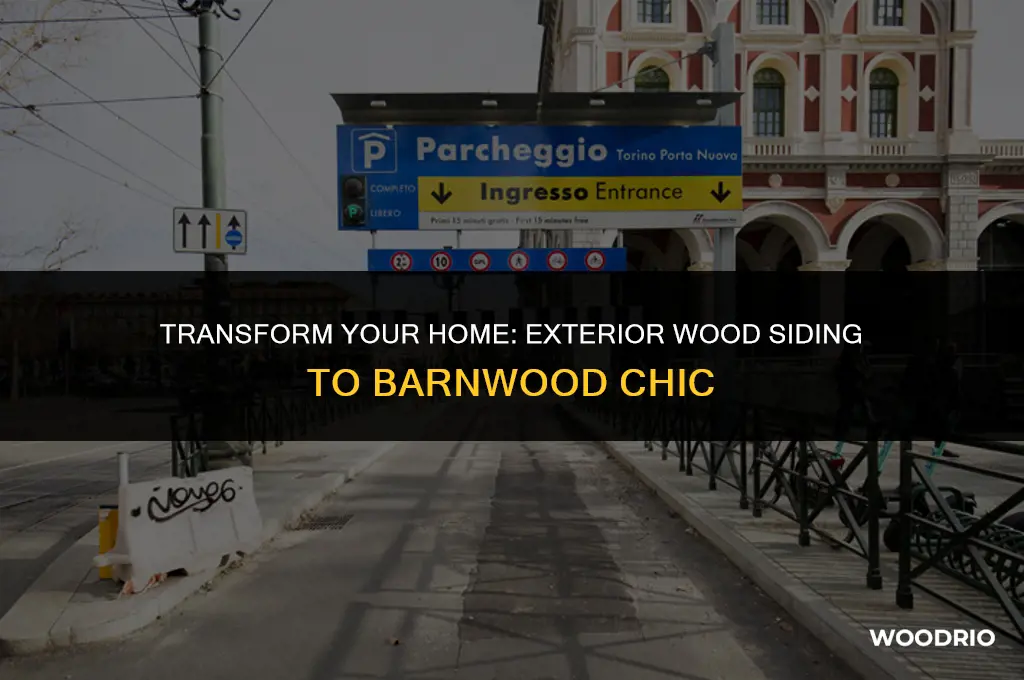 how to make exterior wood siding look like barnwood