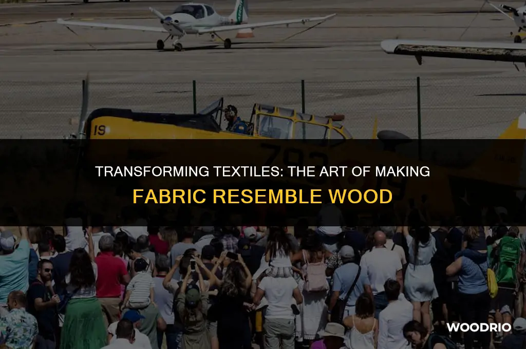 how to make fabric look like wood