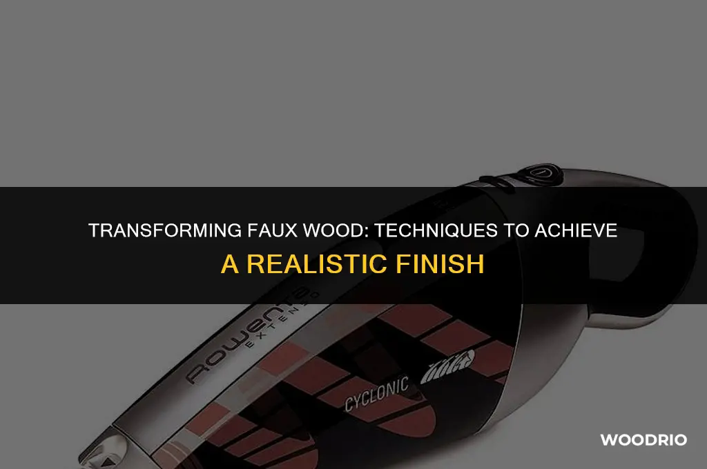 how to make fake wood look like real wood