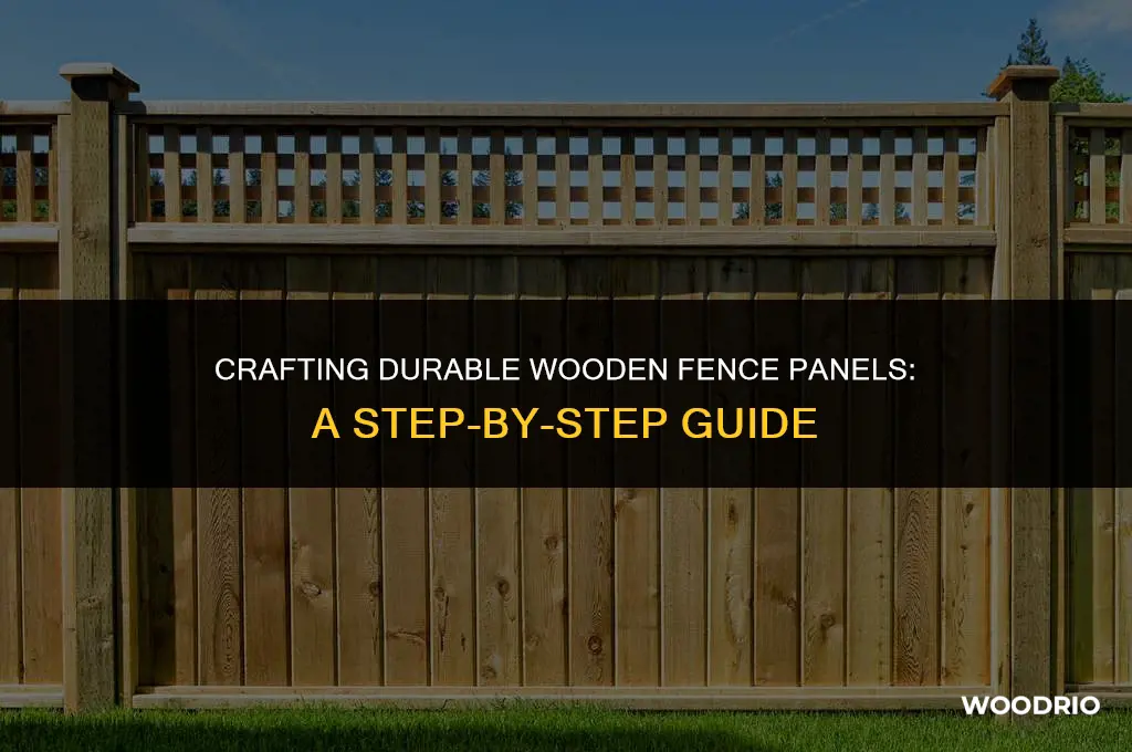 how to make fence panels wood