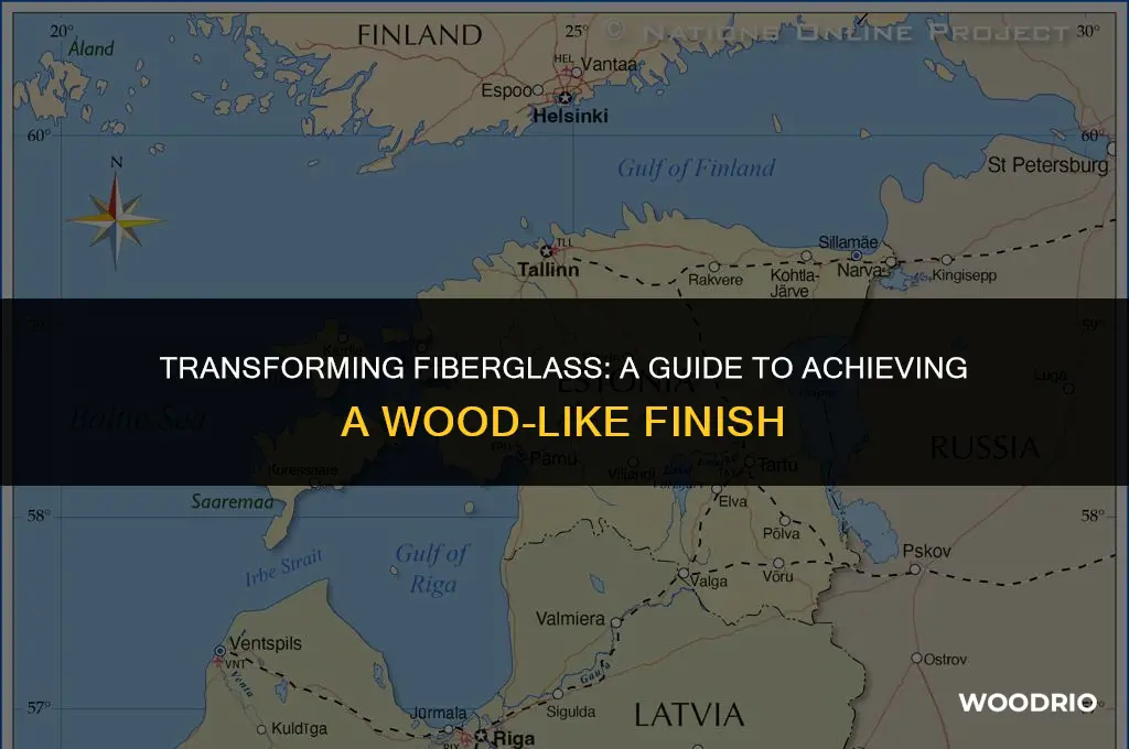 how to make fiberglass look like wood