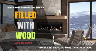 Cozy Illusion: Crafting a Wood-Filled Fireplace Look Without the Logs