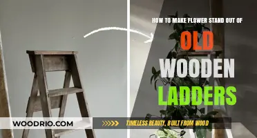 Revive Old Wooden Ladders: Crafting a Stunning Flower Stand DIY