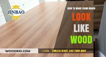 Crafting Illusion: Transforming Foam Board into Wood-Look Masterpieces