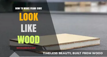 Crafting Illusion: Transforming Foam Core into Wood-Like Wonders