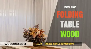 DIY Guide: Crafting a Sturdy Folding Wooden Table Step-by-Step