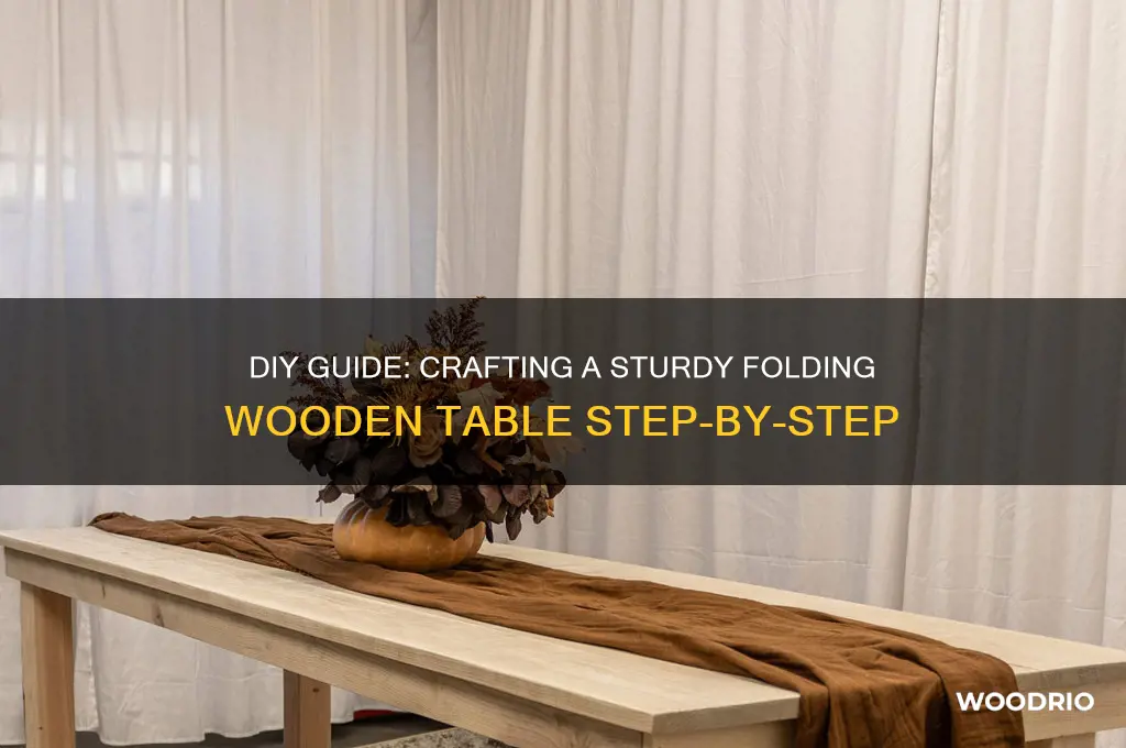 how to make folding table wood