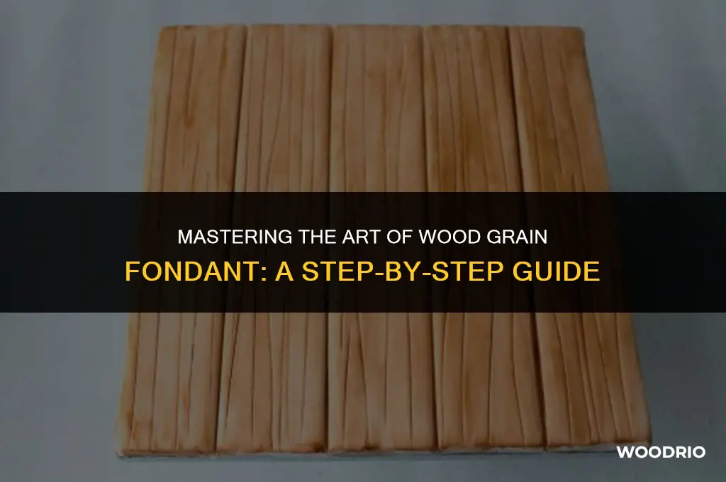 how to make fondant look like wood grain
