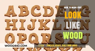 Crafting Wooden Wonders: A Guide to Font Design