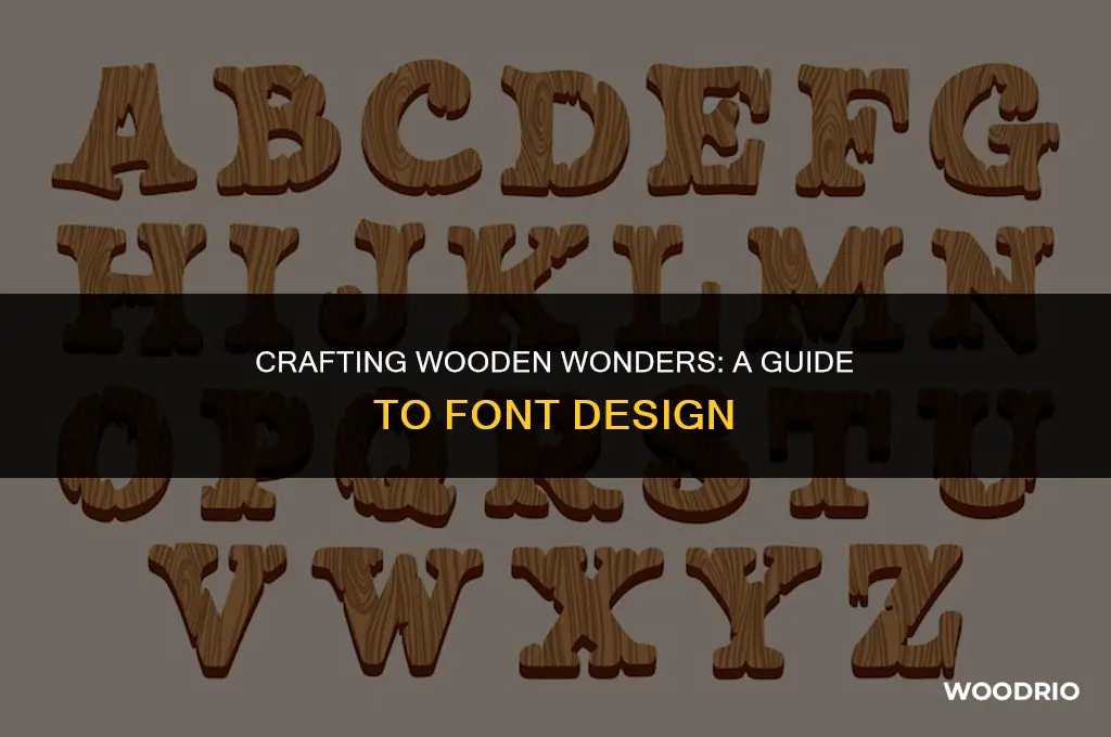 how to make font look like wood
