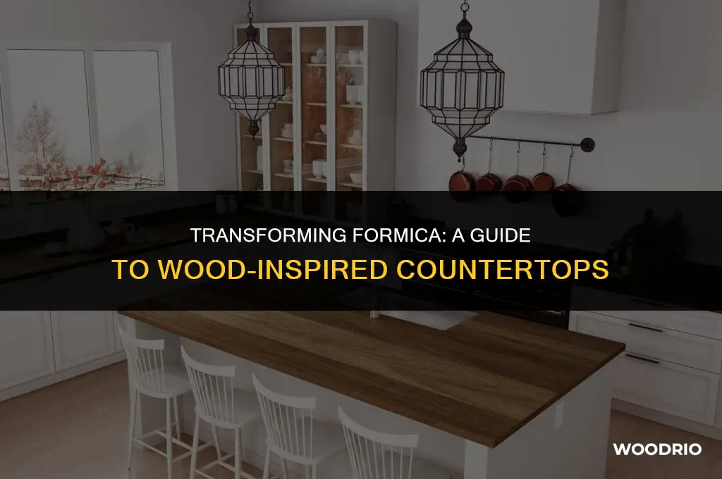how to make formica countertops look like wood