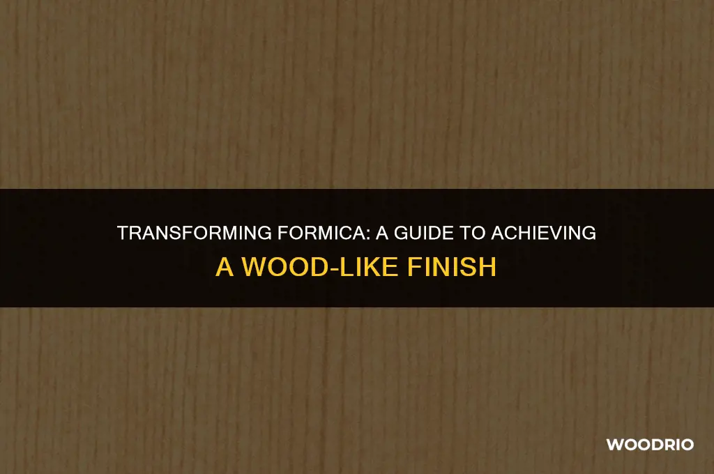 how to make formica look like wood