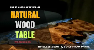 Crafting a Luminous Glow-in-the-Dark Natural Wood Table: DIY Guide