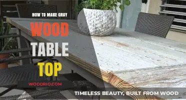 DIY Gray Wood Table Top: Easy Steps for a Modern Finish