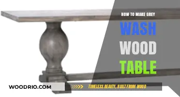 DIY Grey Wash Wood Table: Easy Steps for a Rustic Finish