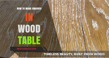 Crafting Perfect Grooves: A Guide to Enhancing Your Wood Table
