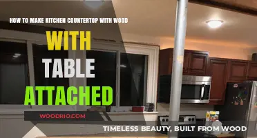 DIY Wood Kitchen Countertop with Attached Table: Step-by-Step Guide
