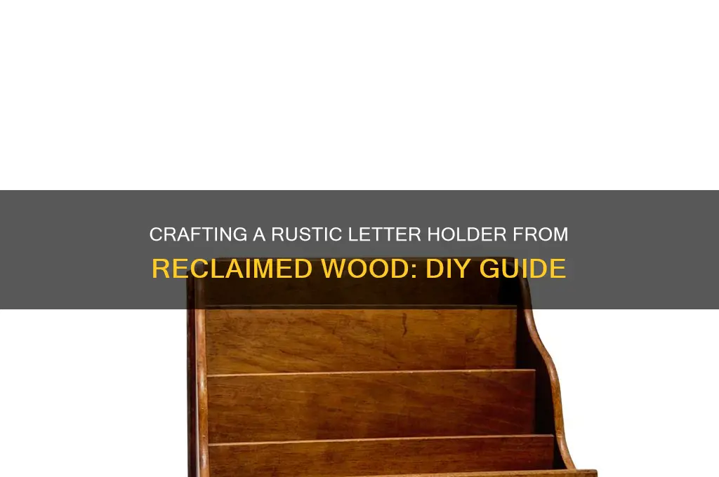 how to make letter holder out of old wood