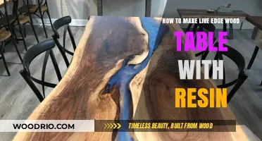 Crafting a Stunning Live Edge Resin Wood Table: DIY Guide