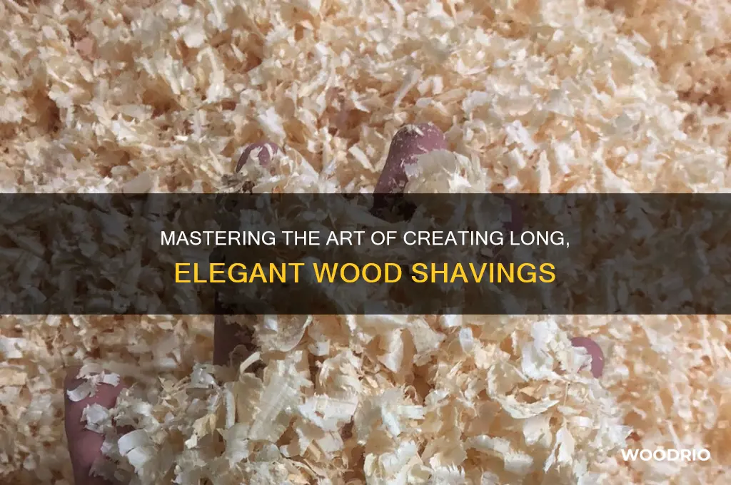 how to make long wood shavings