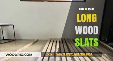 Crafting Long Wood Slats: A Step-by-Step DIY Guide for Beginners