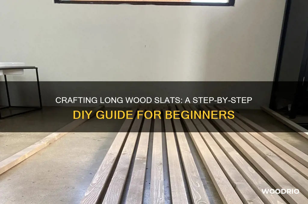how to make long wood slats