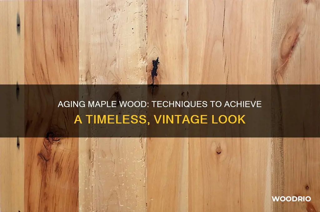 how to make maple wood look old