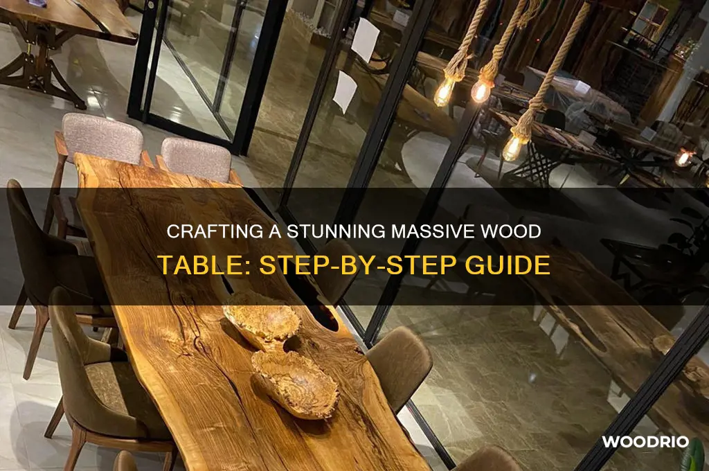 how to make massive wood table