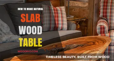 Crafting a Stunning Natural Slab Wood Table: DIY Guide