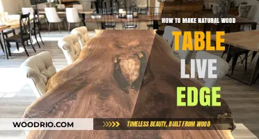 Crafting a Stunning Live Edge Natural Wood Table: DIY Guide
