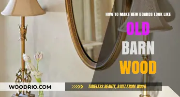 Transform New Boards into Rustic Old Barn Wood: A DIY Guide