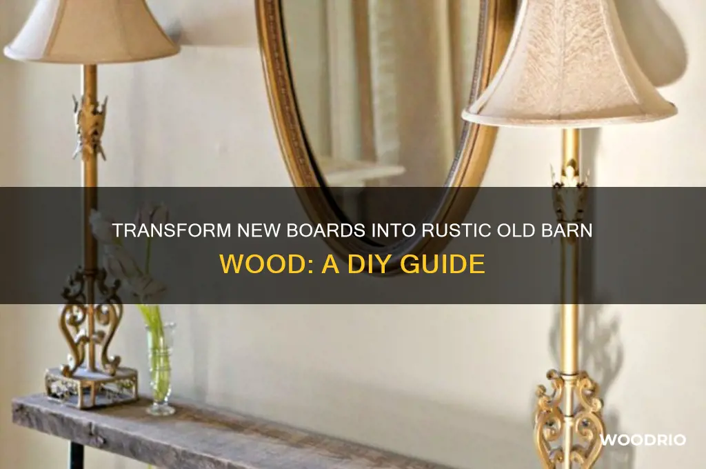 how to make new boards look like old barn wood