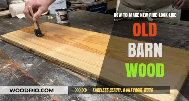 Transform New Pine into Authentic Old Barn Wood: DIY Guide