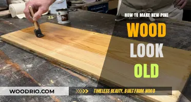 Aging Pine Wood: Techniques to Create a Vintage Look
