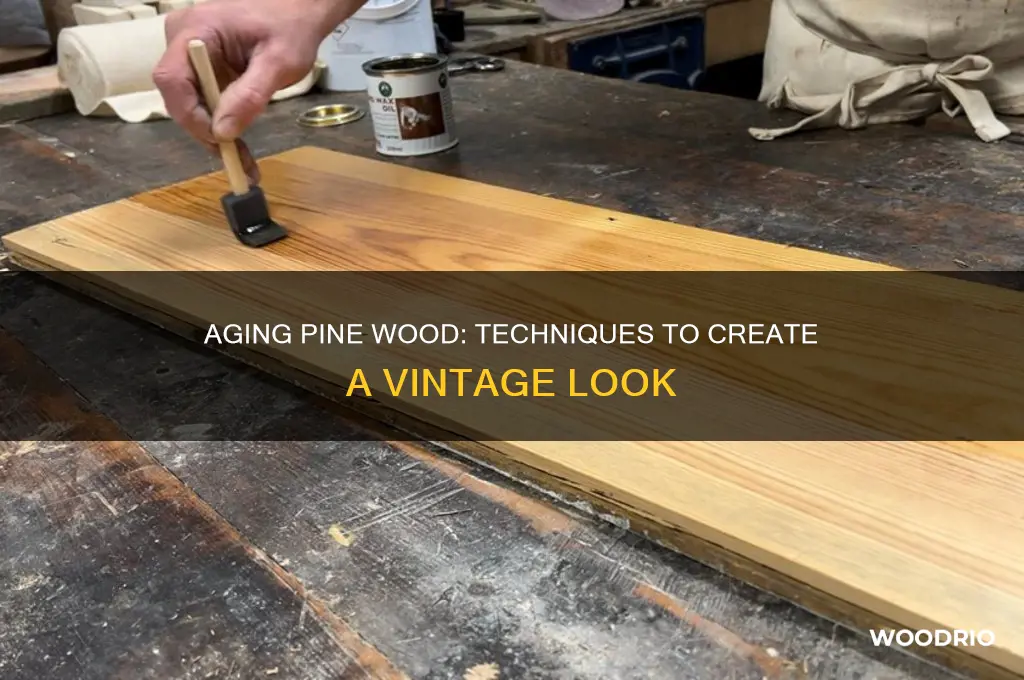 how to make new pine wood look old