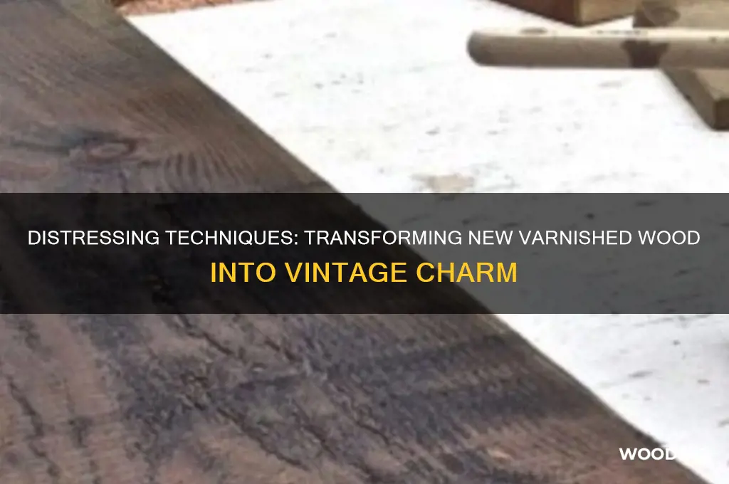 how to make new varn wood look old