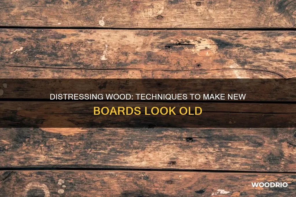 how to make new wood boards look old