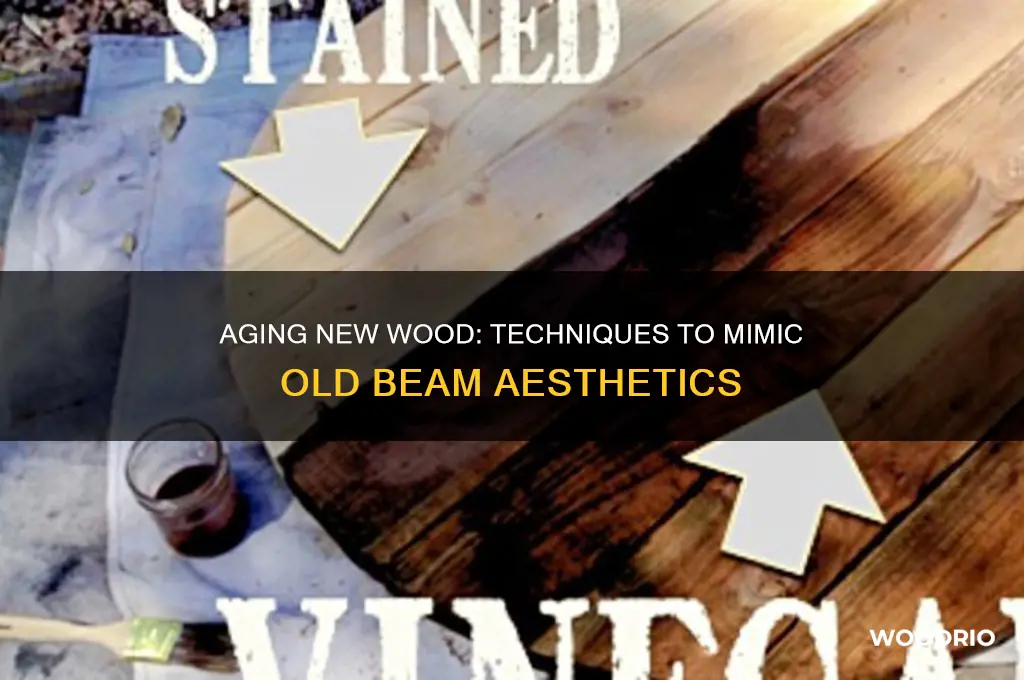 how to make new wood look like old beams