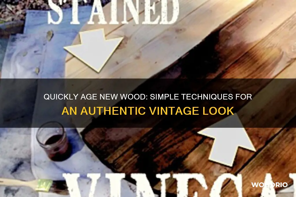 how to make new wood look old fast