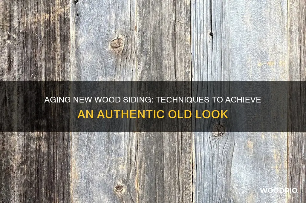 how to make new wood siding look old