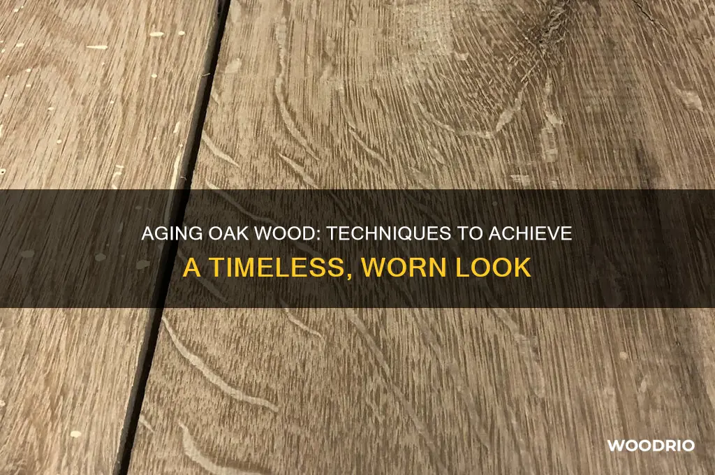 how to make oak wood look old