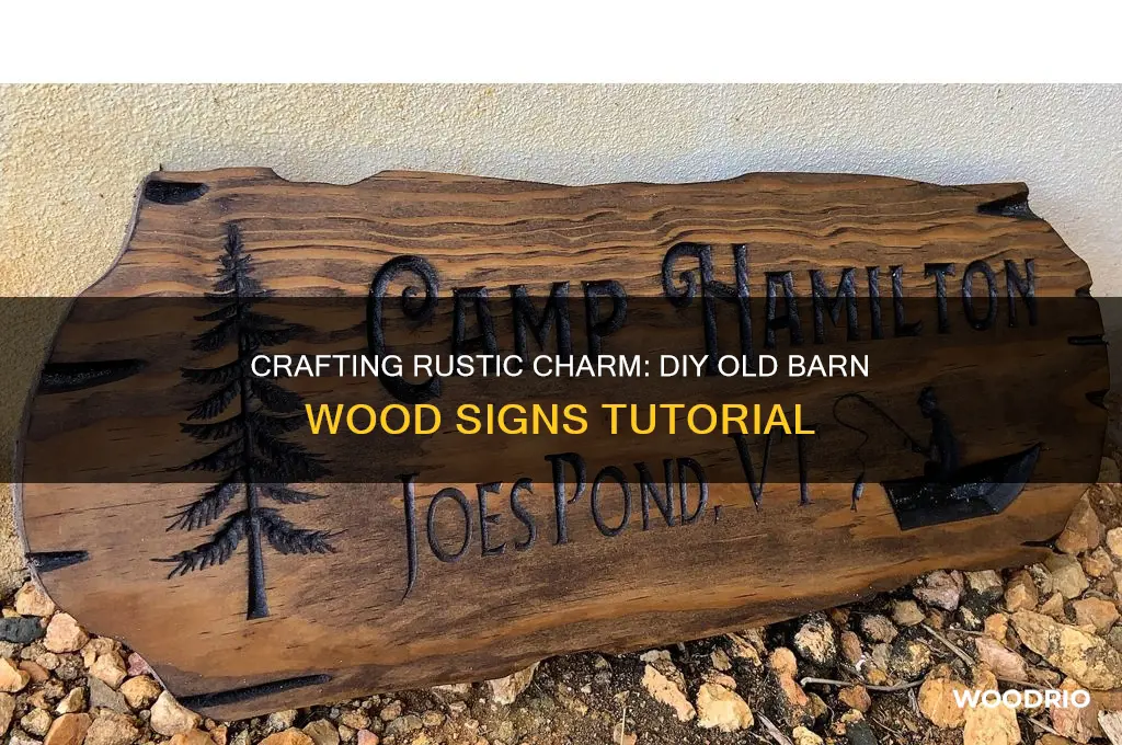 how to make old barn wood signs
