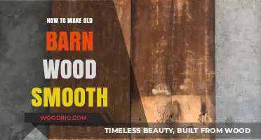 Reviving Rustic Charm: Techniques to Smooth Old Barn Wood Effortlessly