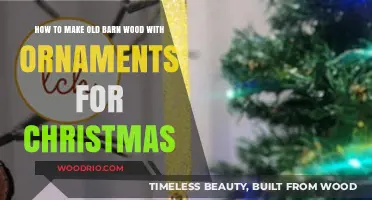 Crafting Rustic Christmas Charm: DIY Old Barn Wood Ornaments Guide