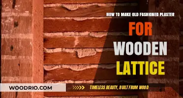 Reviving Tradition: Crafting Old-Fashioned Plaster for Wooden Lattice Restoration