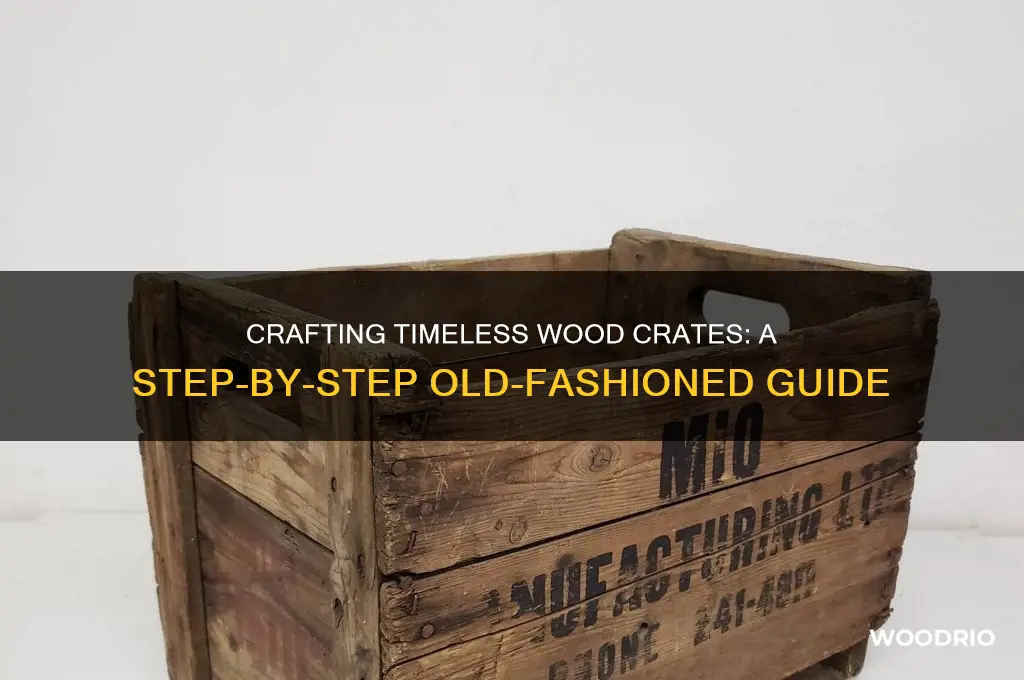 how to make old fashioned wood crates