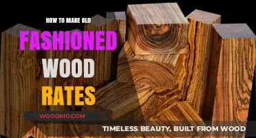 Crafting Timeless Old-Fashioned Wood Rates: A Step-by-Step Guide