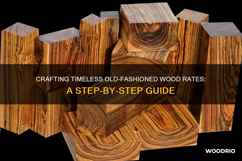 how to make old fashioned wood rates