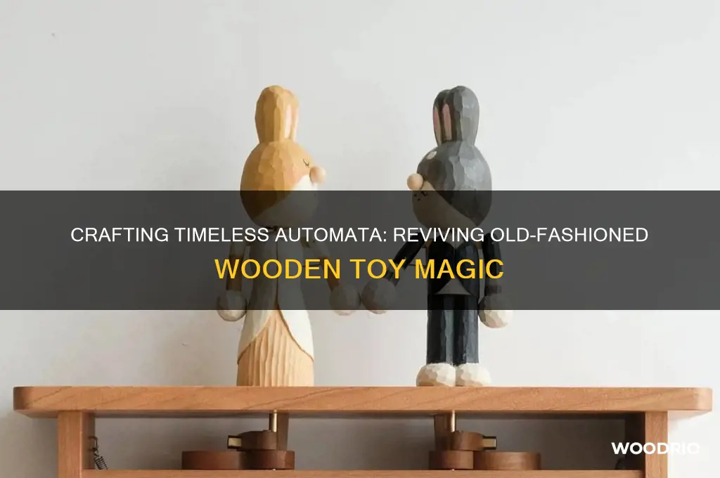 how to make old fashioned wooden toys automata
