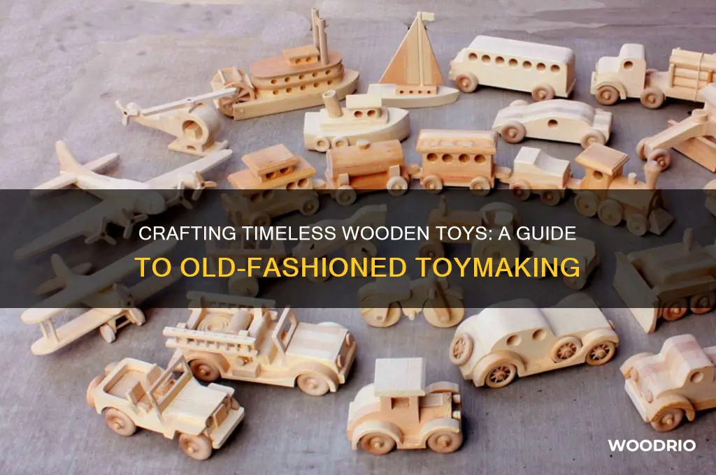 how to make old fashioned wooden toys